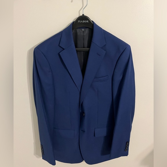 Blue Jos A Banks 1905 slim fit suit. Jacket and pants included. - Picture 1 of 6
